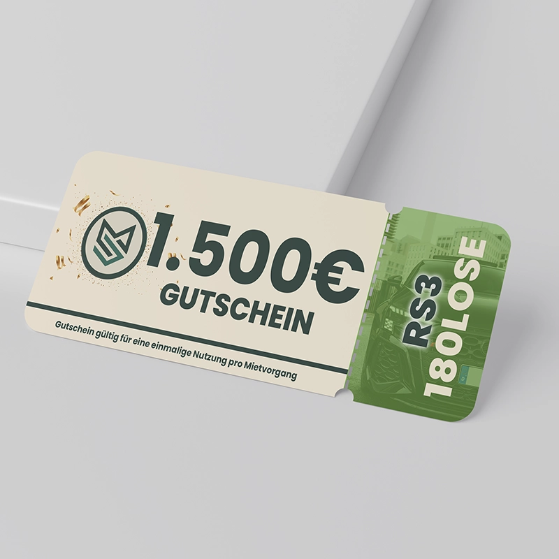 1.500€ Gutschein (180 Lose)